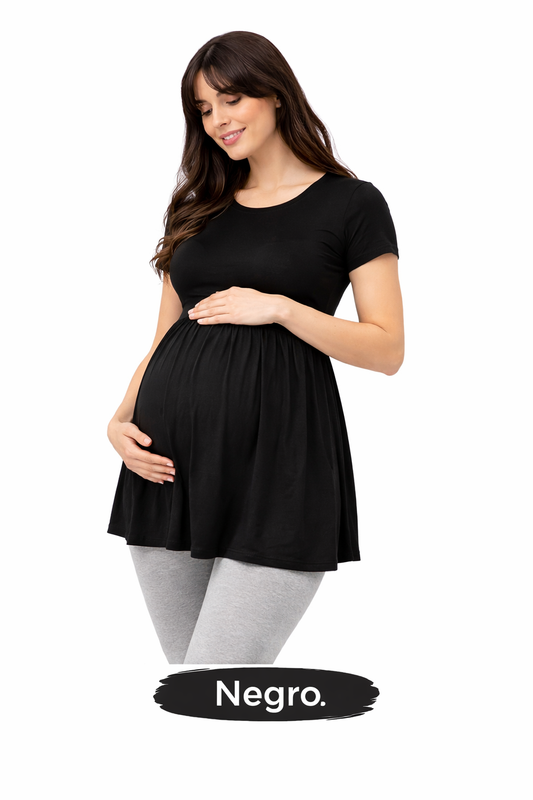 Polera Negro Lactancia Maternal